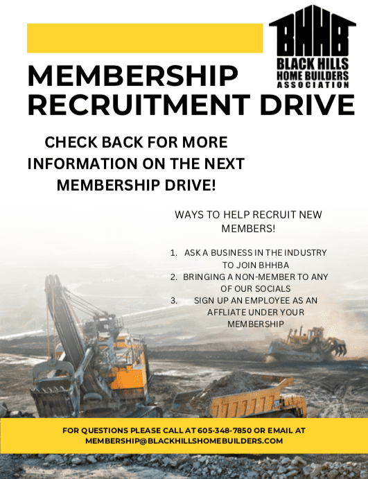 Membership Recruitment Drive flyer