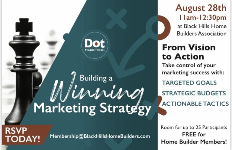 Dot Marketing Building a Winning Marketing Strategy August 28th 11am-12:30pm
