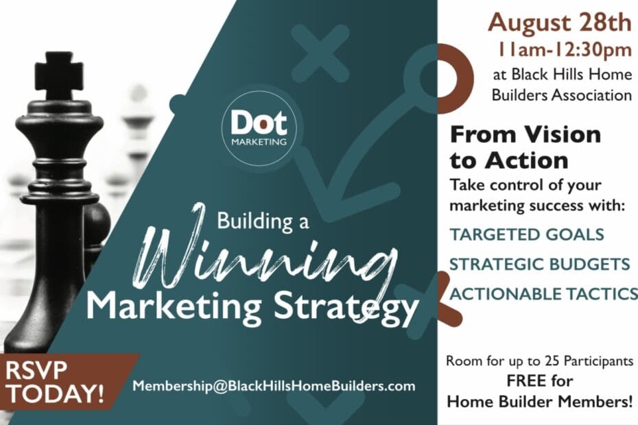 Dot Marketing Building a Winning Marketing Strategy August 28th 11am-12:30pm