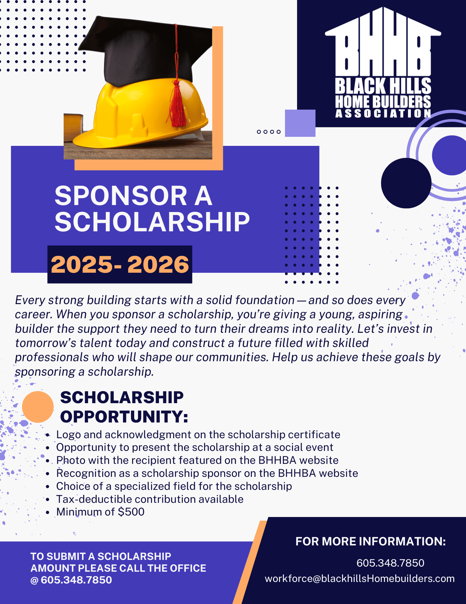 Sponsor a Scholarship Flyer