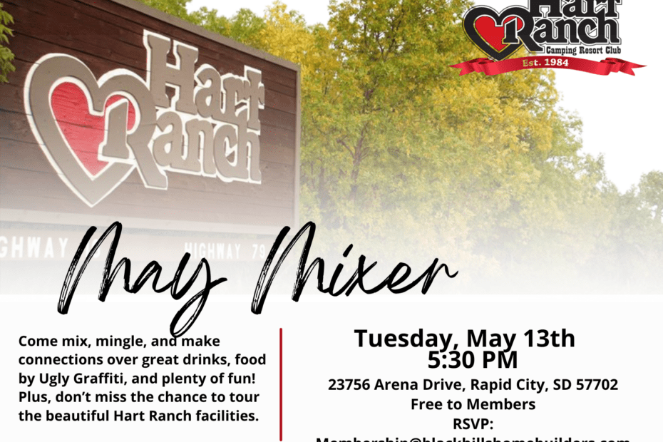 Black Hills Home Builders May Monthly Mixer Flyer