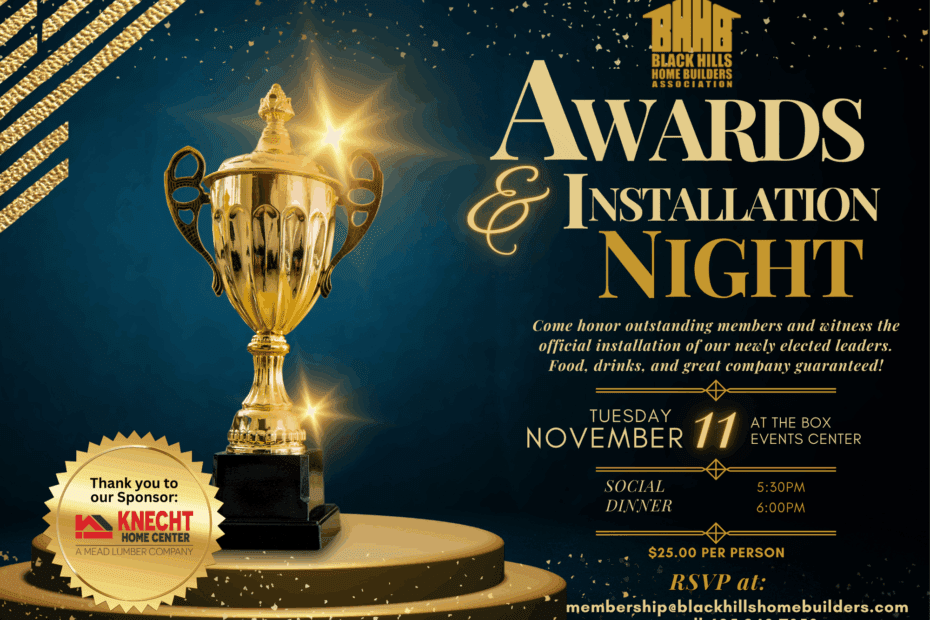 Black Hills Home Builders November Social Awards and Installation Night
