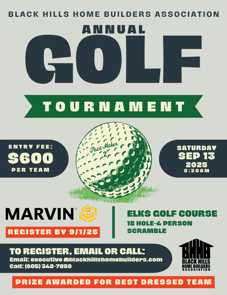 2025 golf tournament black hills home builders