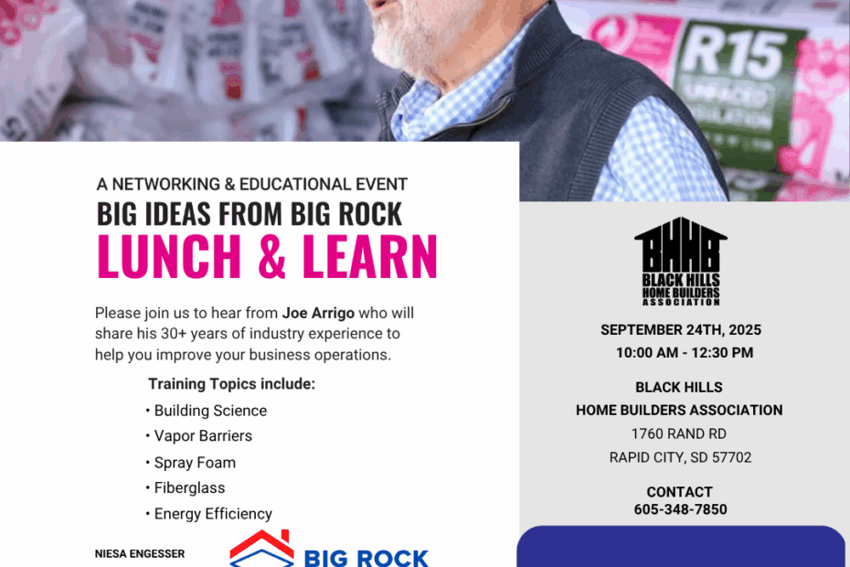 big rock insulation lunch & learn