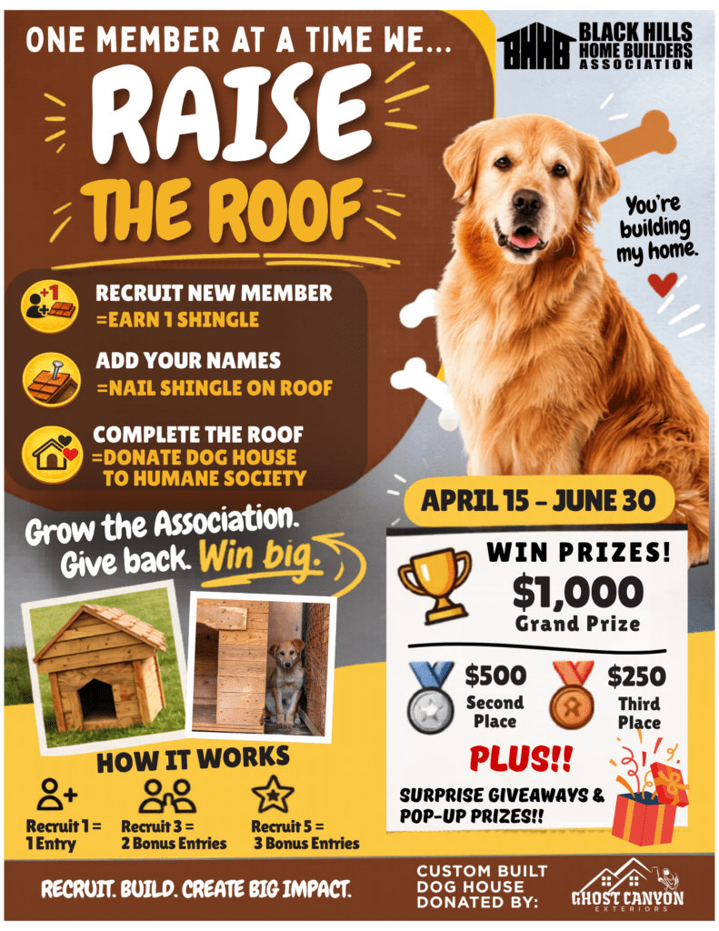 2026 BHHBA Membership Drive Flyer- Raise the Roof